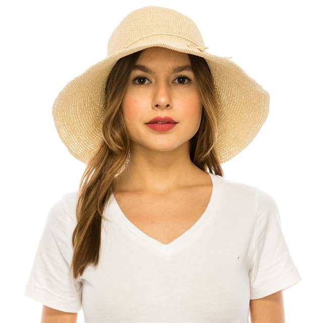 DNMC - Wholesale Straw Hat - Women's - Handmade Fine Straw Sun Hat - 8 Colors!