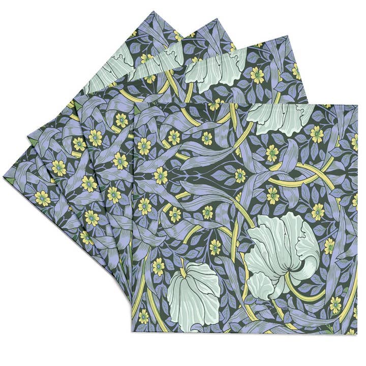 3dRose - Wholesale Coasters - 3dRose, Image of William Morris Style Gray And Yellow Floral Painting, Coaster