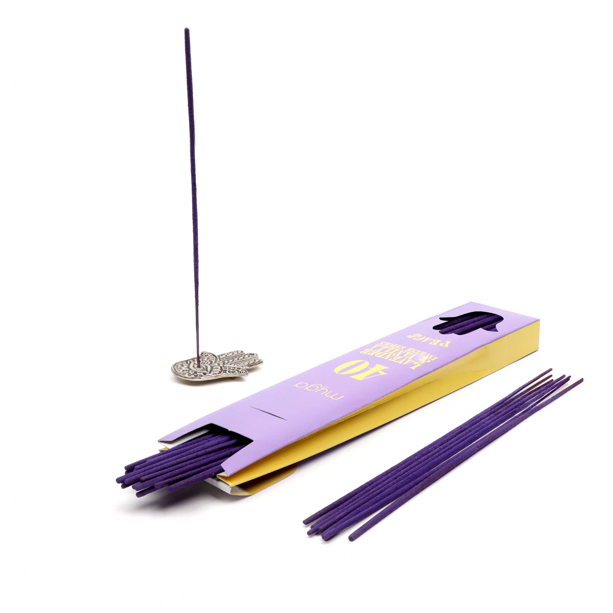 Myga - Venta al por mayor Incienso - Varillas de incienso Spirit, 40 unidades con soporte de metal, 48 piezas10