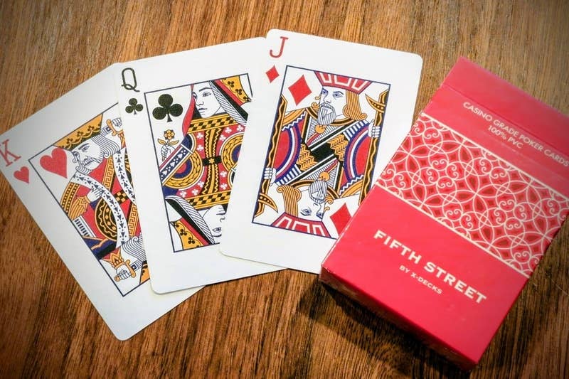 X-Decks - Wholesale Card Game - Fifth Street (Red), PVC Waterproof, Bridge Size, Poker Index Playing Card Deck4