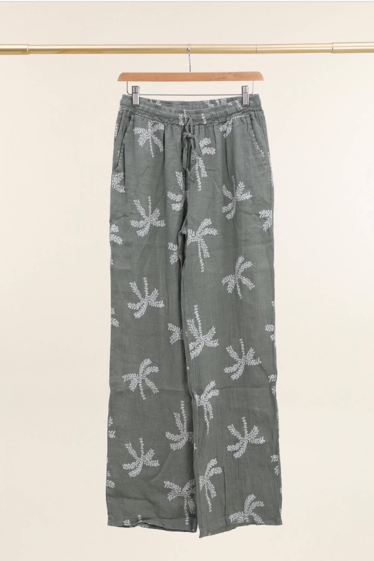 LÉA & LUC - Vente Pantalon – femme - Pantalons imprimé en 100% Lin REF.82181