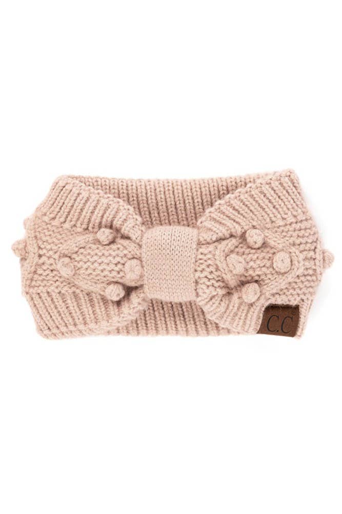 Hana - Vente Bandeau – femme - Enveloppe de tête à pompon C.C18