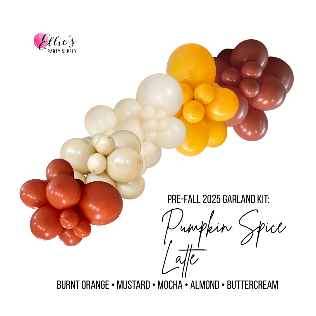 Ellie's Party Supply - Wholesale Balloon - Pumpkin Spice Latte Balloon Kit – Pre-Fall Garland Cluster0