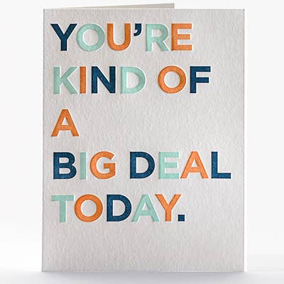 Elum Designs - Wholesale Birthday Card - Bday, Big Deal - Greeting Card