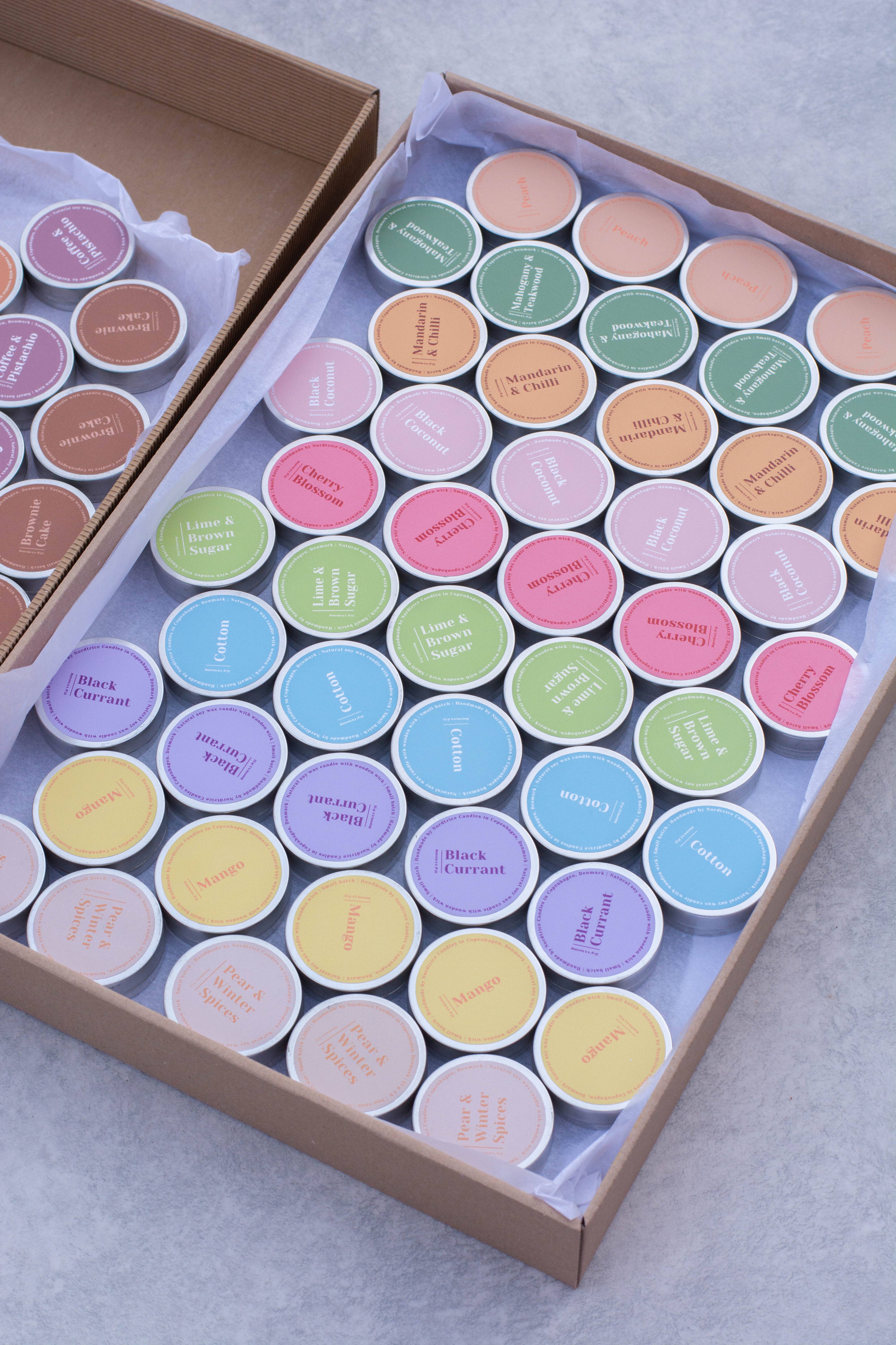 Nordtrice - Vente Bougies de voyage - Mini bougies parfumées en cire de soja, Épicéa3