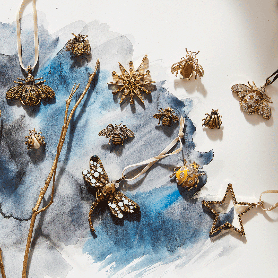 Joanna Buchanan - Wholesale Ornament Set - Jeweled insect hanging ornament gift set, set of three1