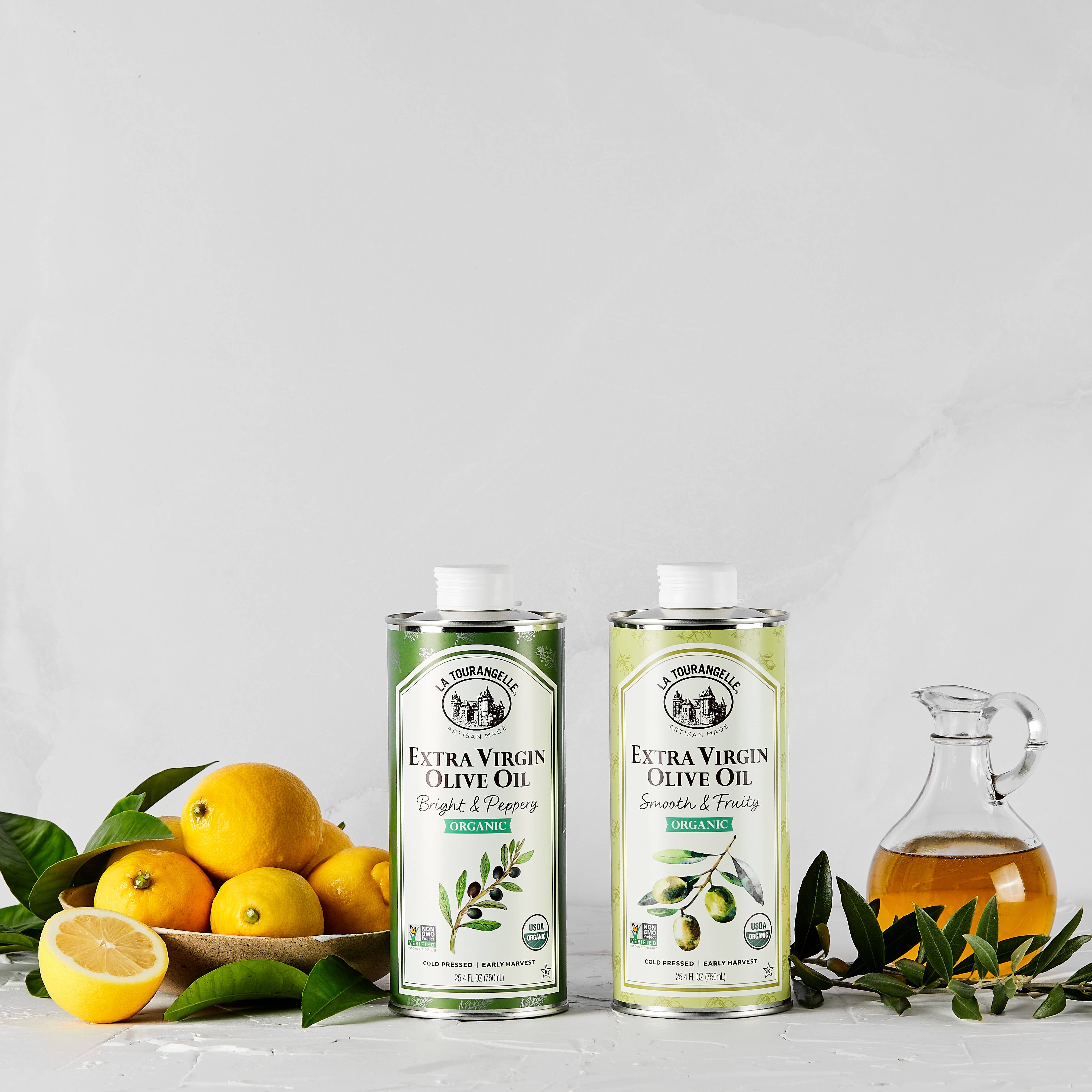 La Tourangelle - Wholesale Olive Oil - Organic Bright & Peppery Extra Virgin Olive Oil - 6 Units8