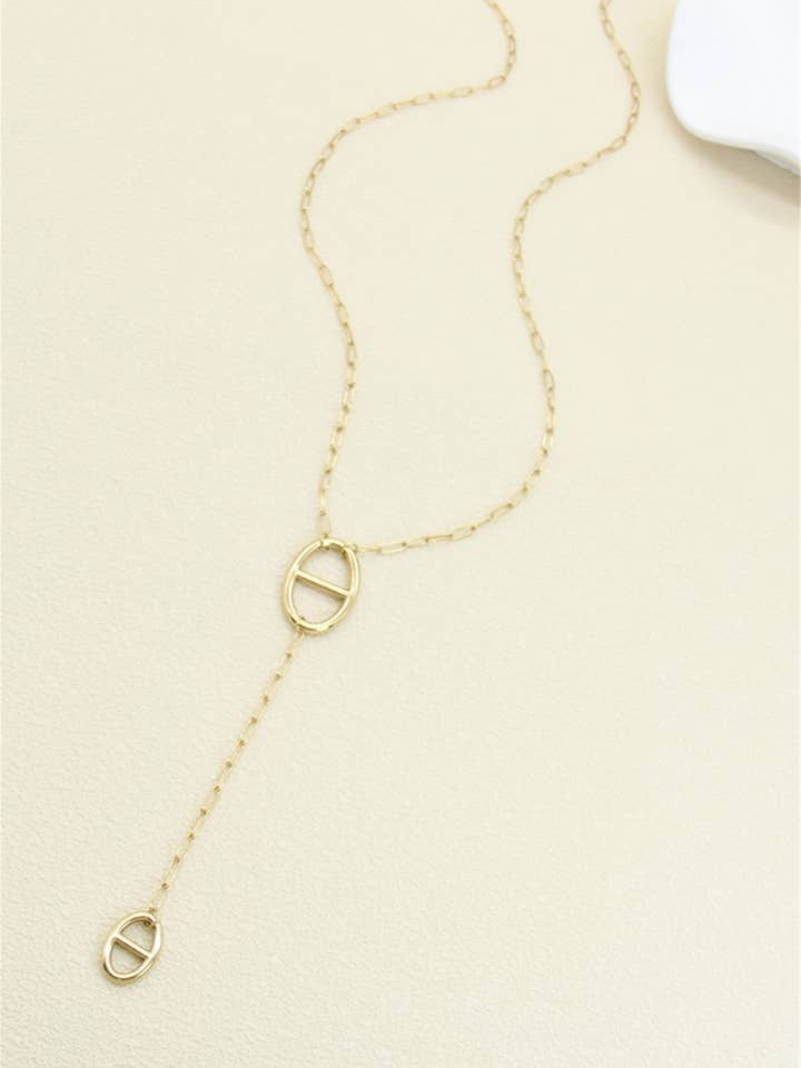 Long Necklace Marine Loop – Stainless Steel for wholesale by BELLISSIMA BIJOUX