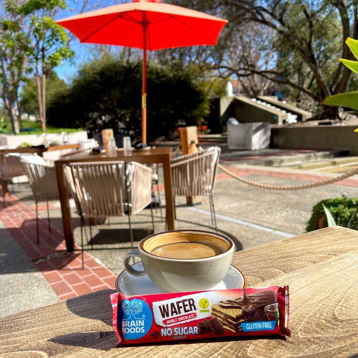 Wilton Mettler LLC - Wholesale Snack Bar - BRAIN FOODS Gluten Free Vegan Wafers (Double Chocolate)3