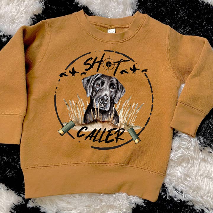 Shot Caller, duck hunter toddler/youth sweatshirt for wholesale by SDTINYTEES
