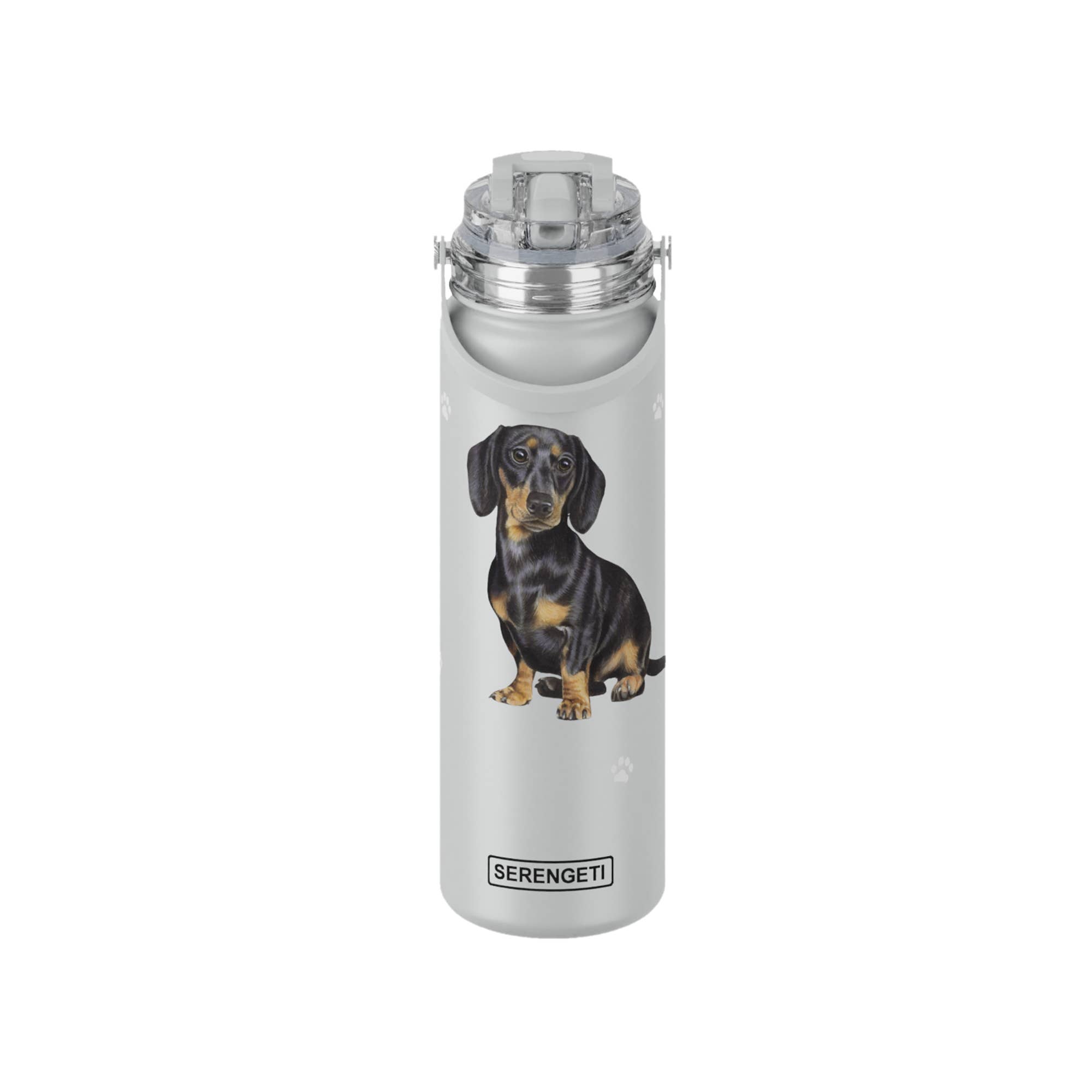 E&S Pets - Wholesale Water Bottle - Dachshund - Black - Stainless Steel Water Bottle - 24oz