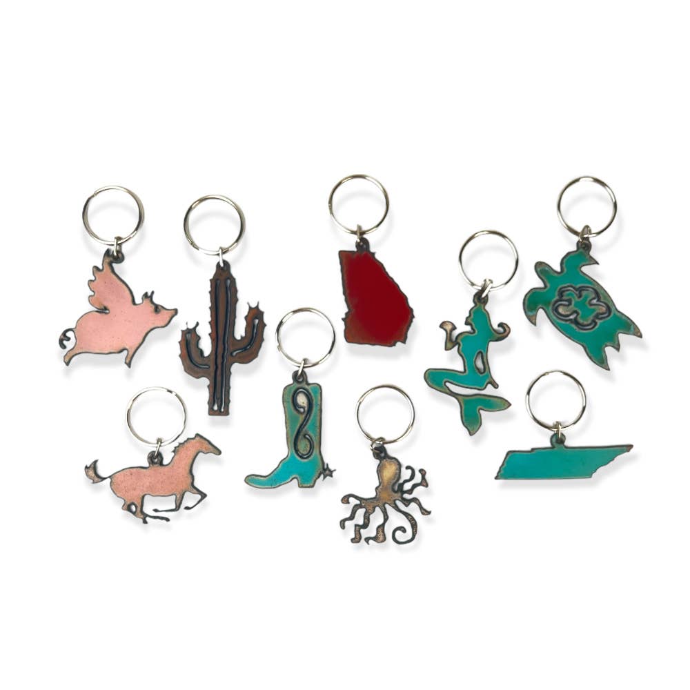 Iron Jewel - Wholesale Keychain - Unisex - Boot keychain Western keyring rodeo Texas Oklahoma Las Vegas5