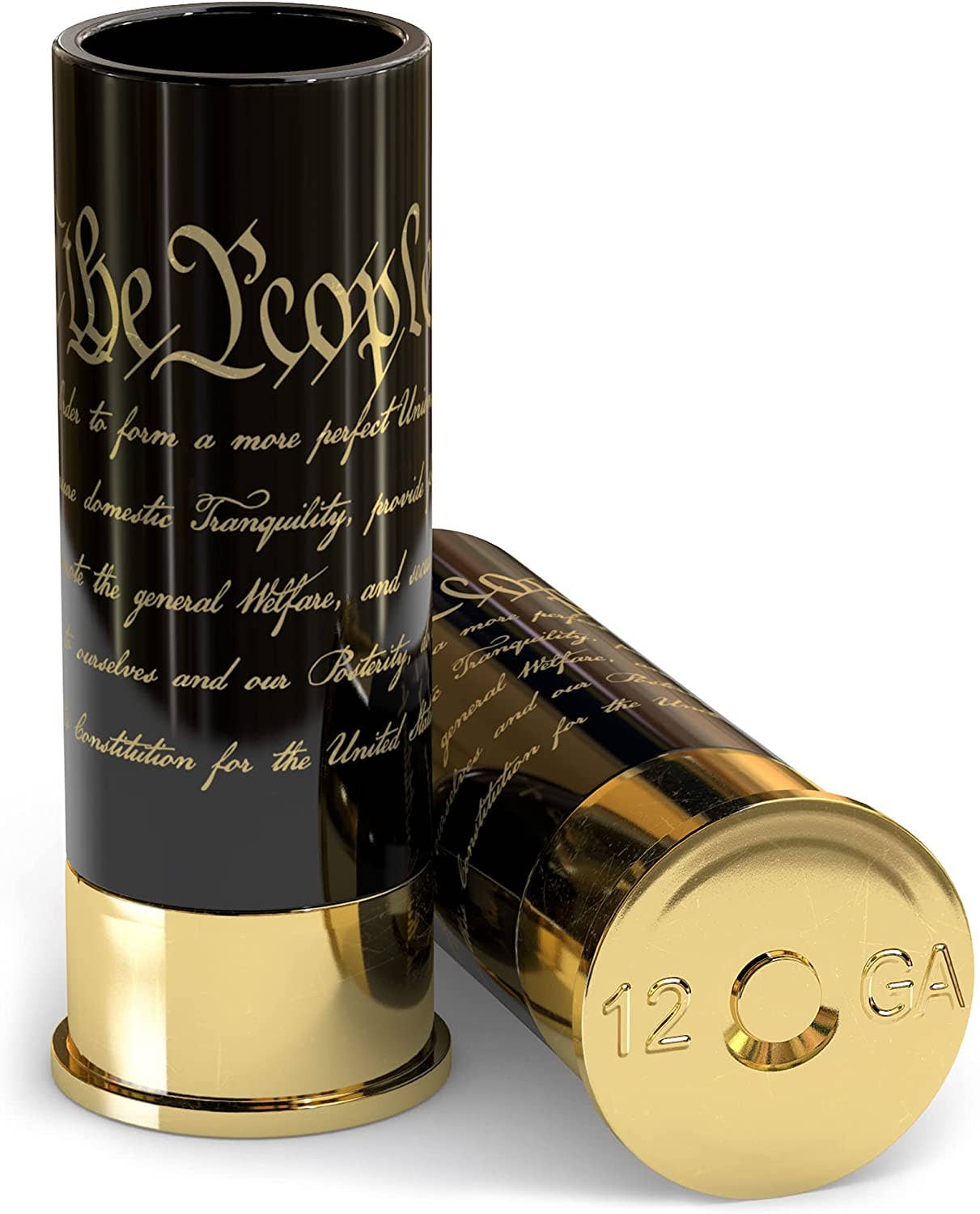 Old Southern Brass - Wholesale Shot Glass - 12 Gauge Shot Glasses Set of 4 - Preamble We The People0