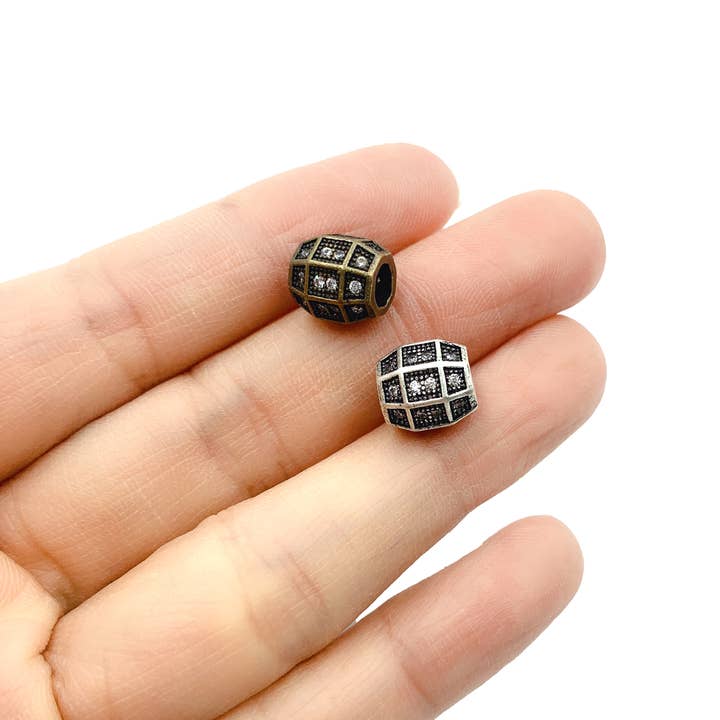 findings4uGem - Venta al por mayor Abalorios/colgantes individuales - Encanto de cuentas de barril antiguo para hacer joyas DIY, BD0340