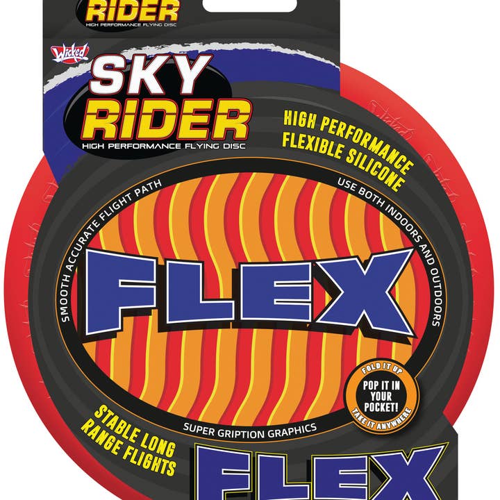 MukikiM Toys & Games - Wholesale Sporting Game - Kids & Baby - Wicked Sky Rider Flex - Soft Silicone Flyer To Take Anywhere4