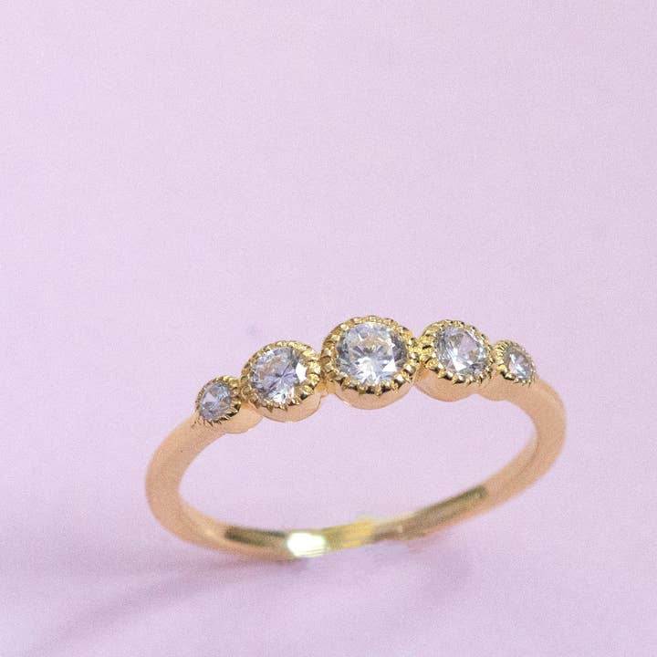 Sami Jewels - Wholesale Multi-Stone Ring - 5 Bezel Ring5