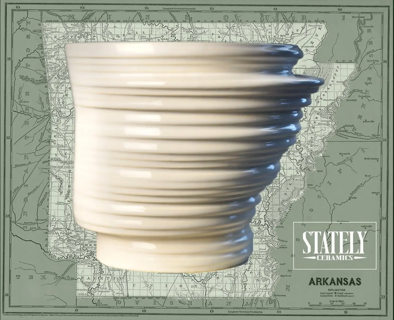 TRR Designs - Wholesale Plant Pot - Handmade Pottery Ceramic Arkansas Planter Utensil Holder9