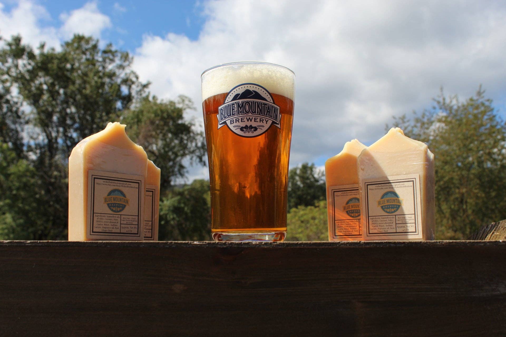 Wicked Bubbles LLC - Wholesale Bar Soap - Classic Lager Beer soap-Blue Mountain Brewery0