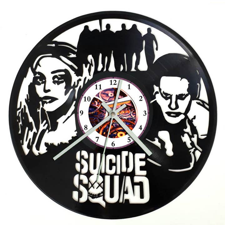 Broken Record - Wholesale Wall clock - Vinyl Record Clock - Suicide Squad