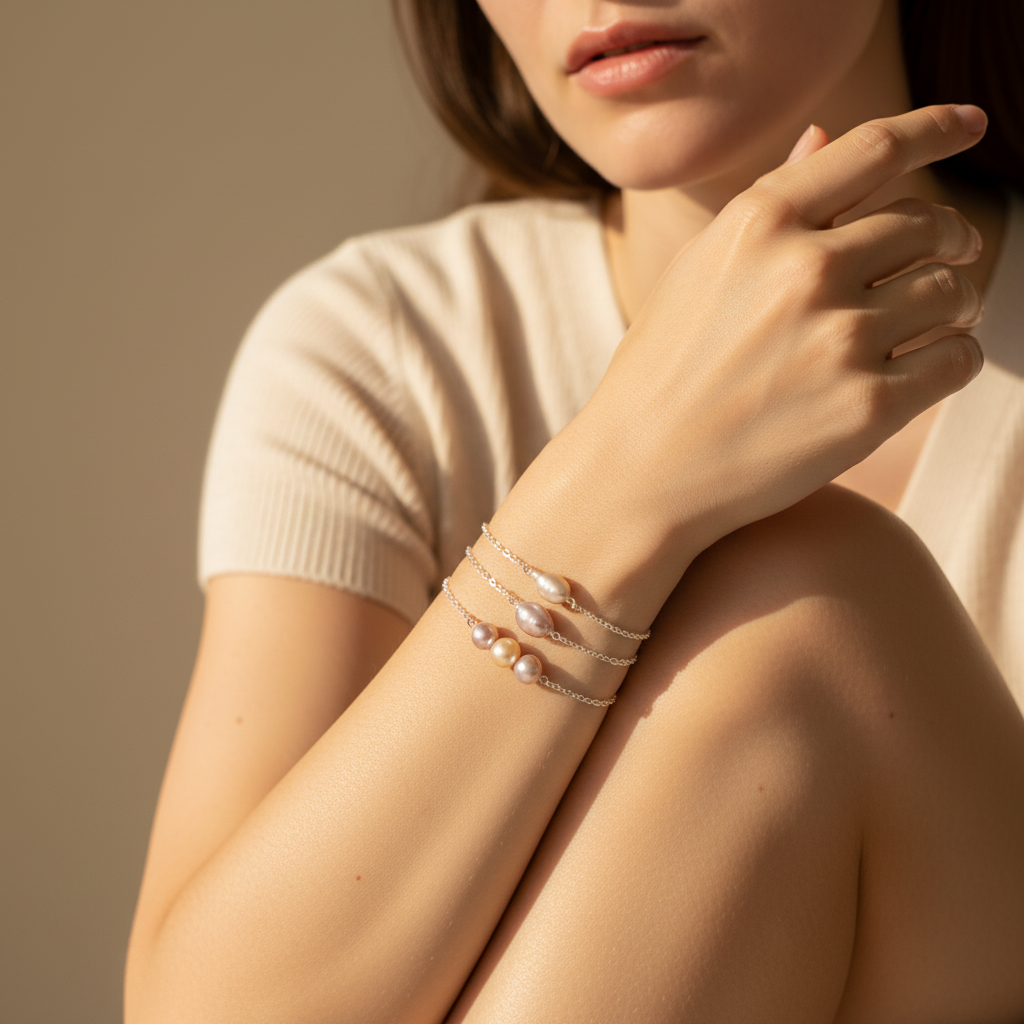 iBijoux - Wholesale Beaded Bracelet - Freshwater Lilac Pearl Bracelet (1S13)13