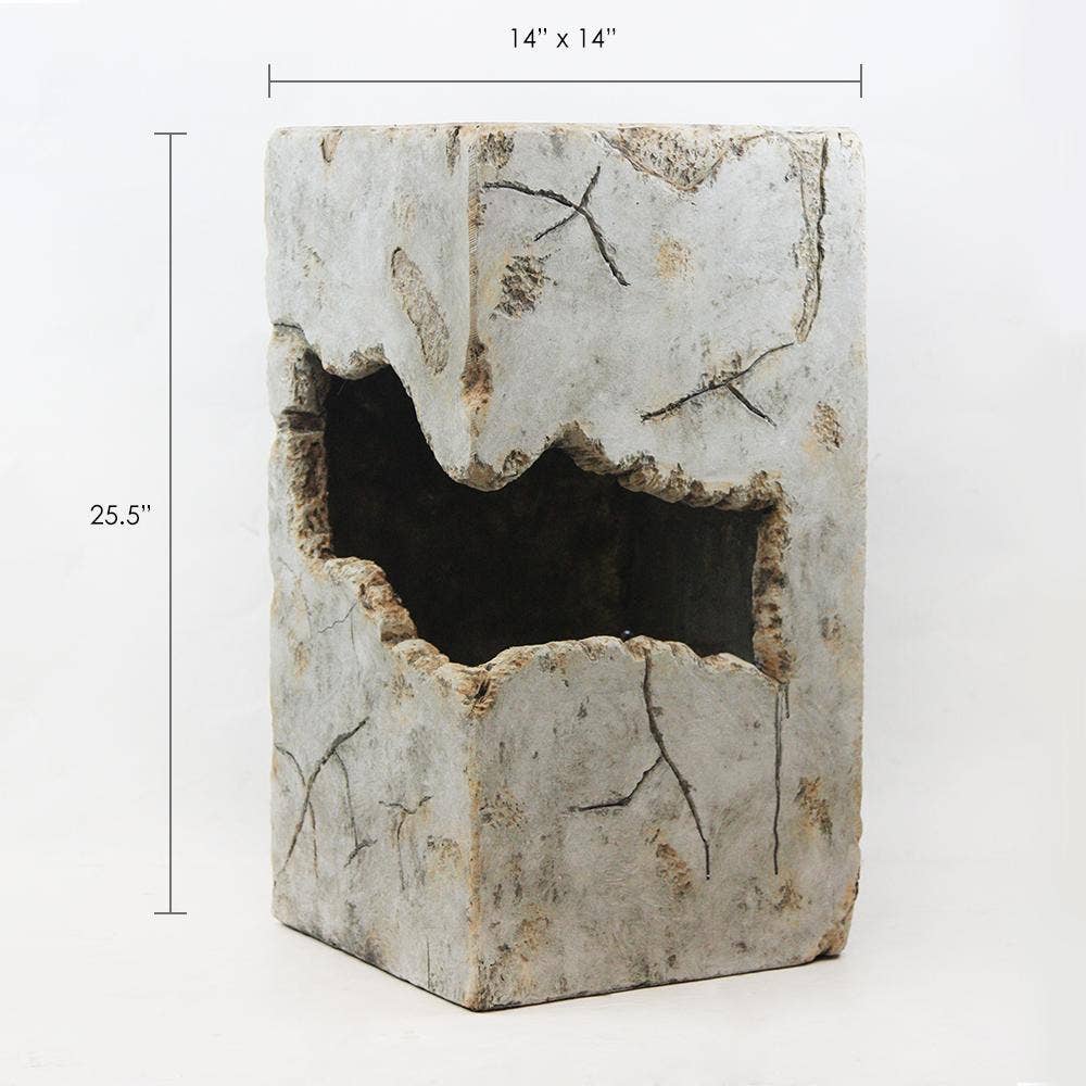 25.5" Tall - Urban Collection | Polyresin Planter, Concrete for wholesale on Faire2