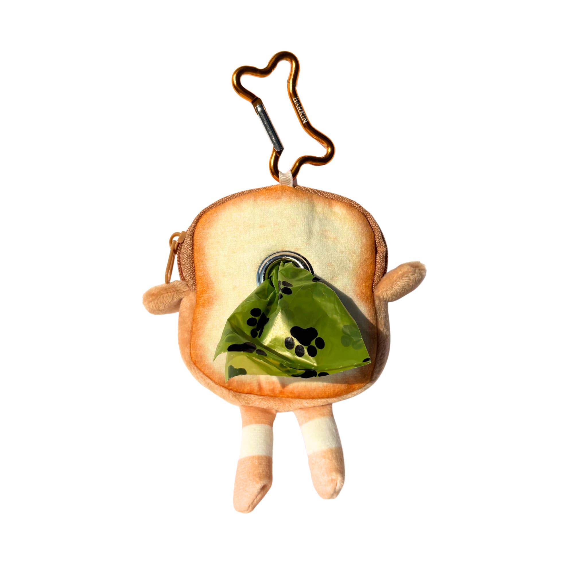 Puppy Barkin - Vente Distributeur de sacs à déjections canines - Distributeur de Sacs à Déjections Canines & Pochette à Friandises Toast & Hamburger3