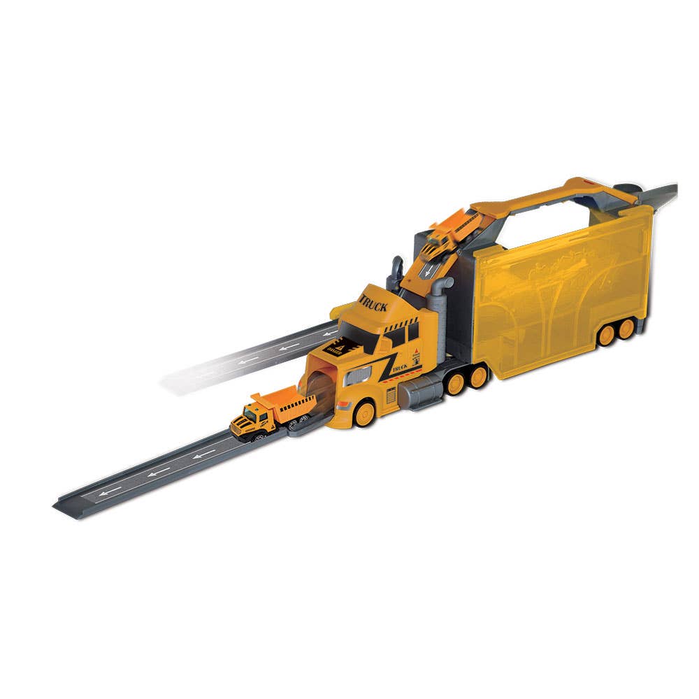AJ Aguiar - Wholesale Toy Car/Truck - Kids - 2 In 1 Construction Truck And Container With Vehicles And Track5