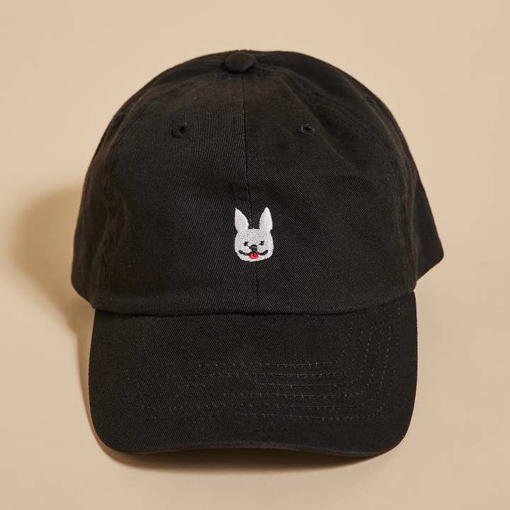 Dog Character Embroidered Hat - Frenchie for wholesale by My Dear Bongo