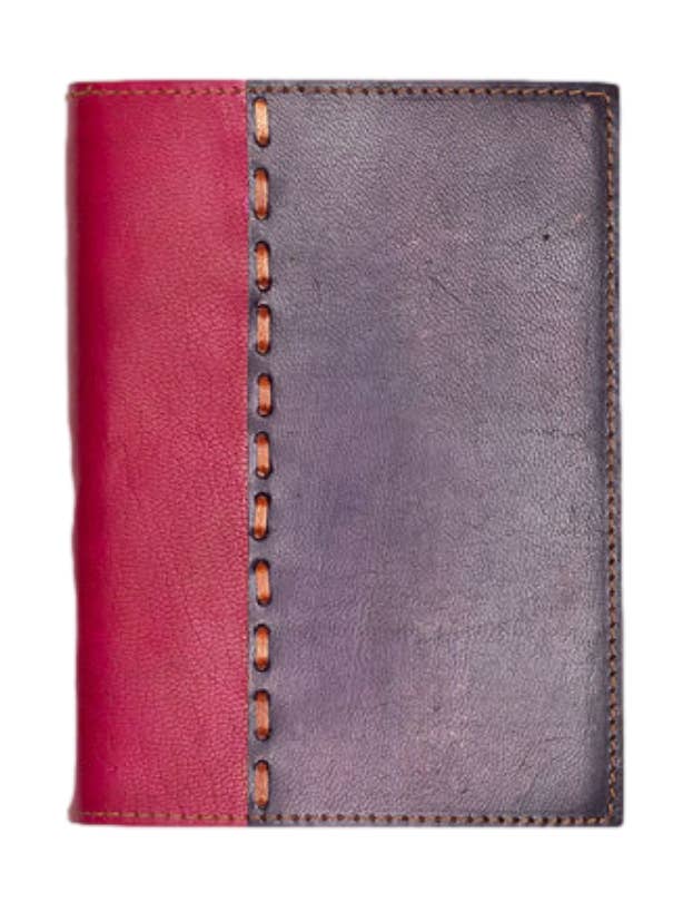 Stitched Buffalo Leather Journal/Notebook - Star Apple for wholesale by BOSS Paper Company