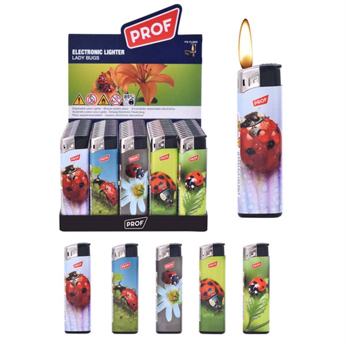 TSJJ – Großhandel Feuerzeug – Feuerzeug Prof Fixflame Lady Bugs Elektronisch0