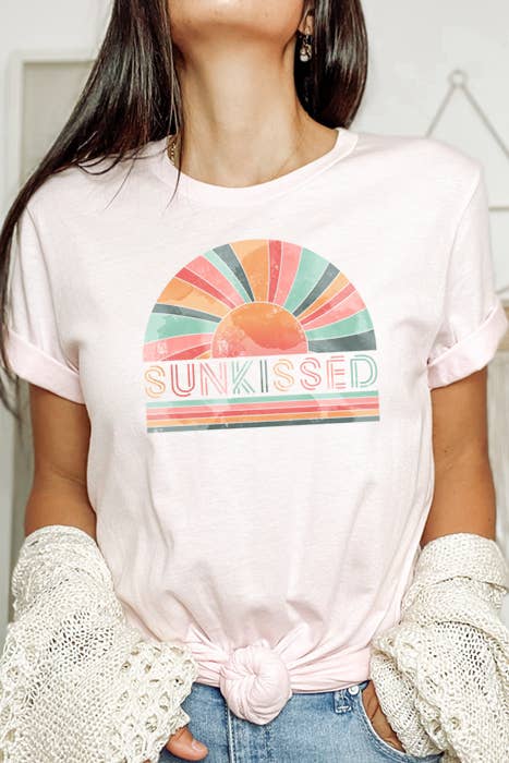 Wildberry Waves - Wholesale Screen Printed T-Shirt - Women's - Sunkissed Tee0