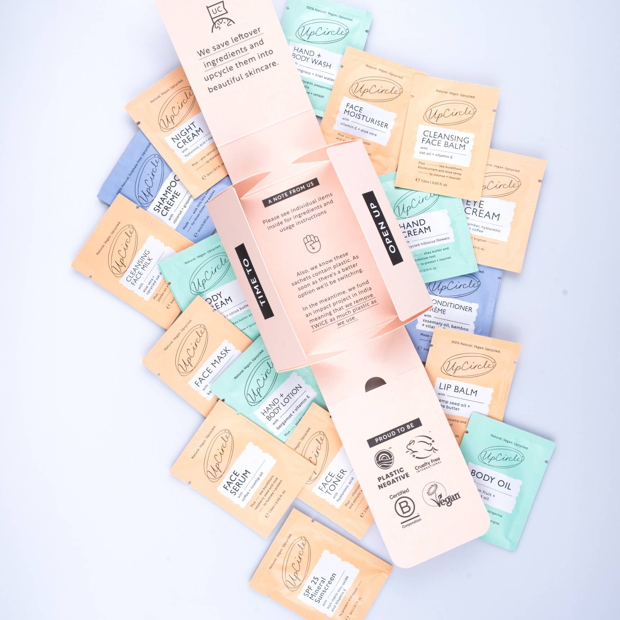 UpCircle Beauty Europe - Vendita all'ingrosso Kit per la cura del viso - Confezione Campione di Prova Kit Coccole Perfetta per Regalo o Matrimonio1