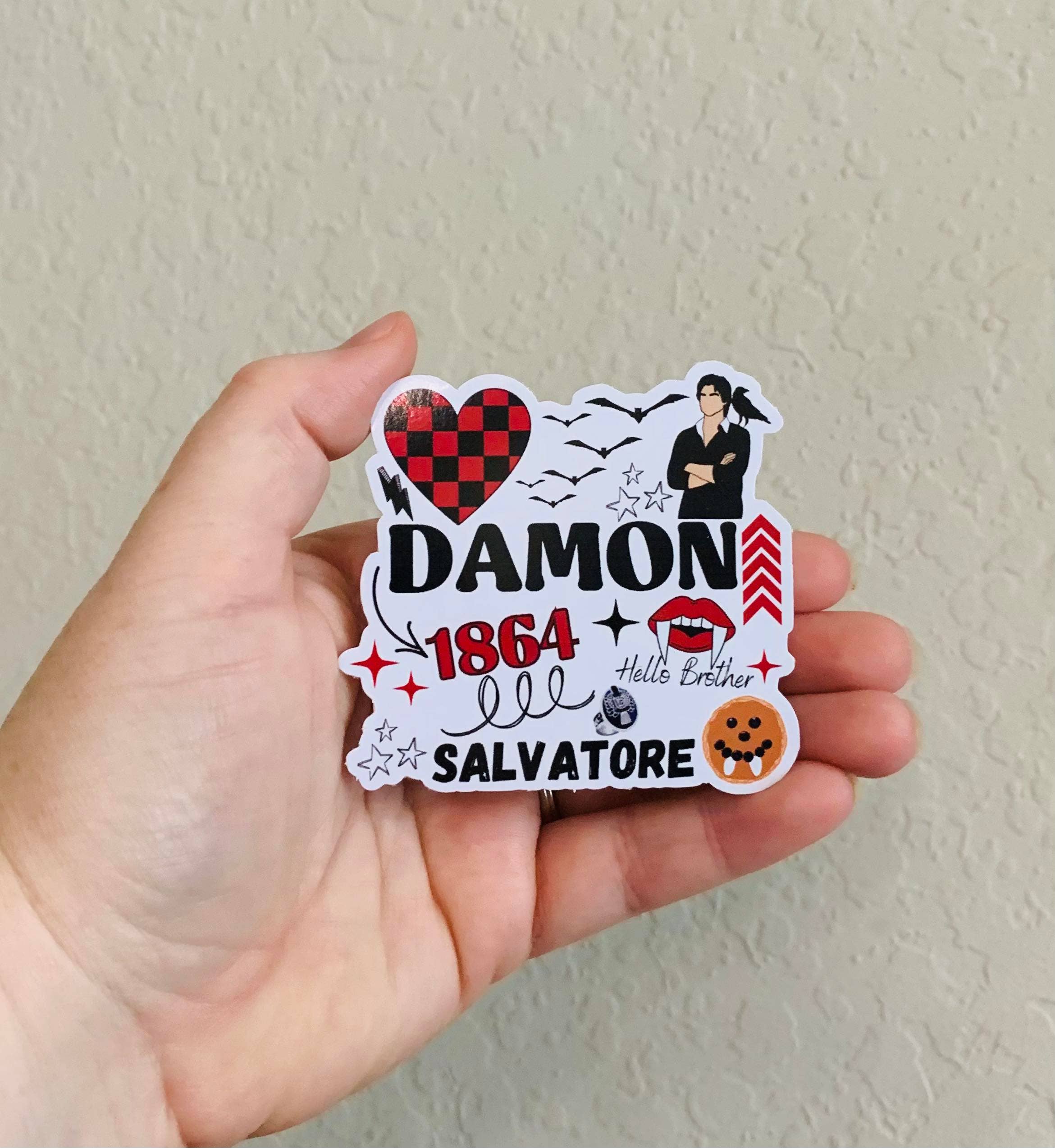 Oily Graphic Creations - Wholesale Sticker - Damon TVD- Vampire Diaries stickers/magneet