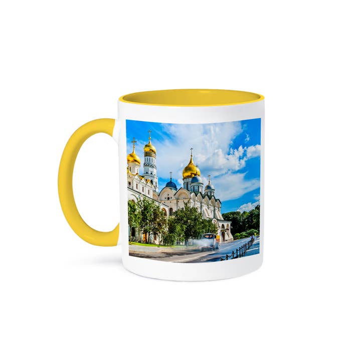 3dRose - Wholesale Coffee Mug - 3dRose, Moscow Kremlin in hot summer day. Archangel cathedral, Mug