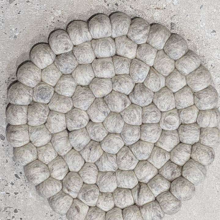 Cool Trade Winds - Wholesale Placemat - Fun Felt Wool Ball Placemat / Trivet3