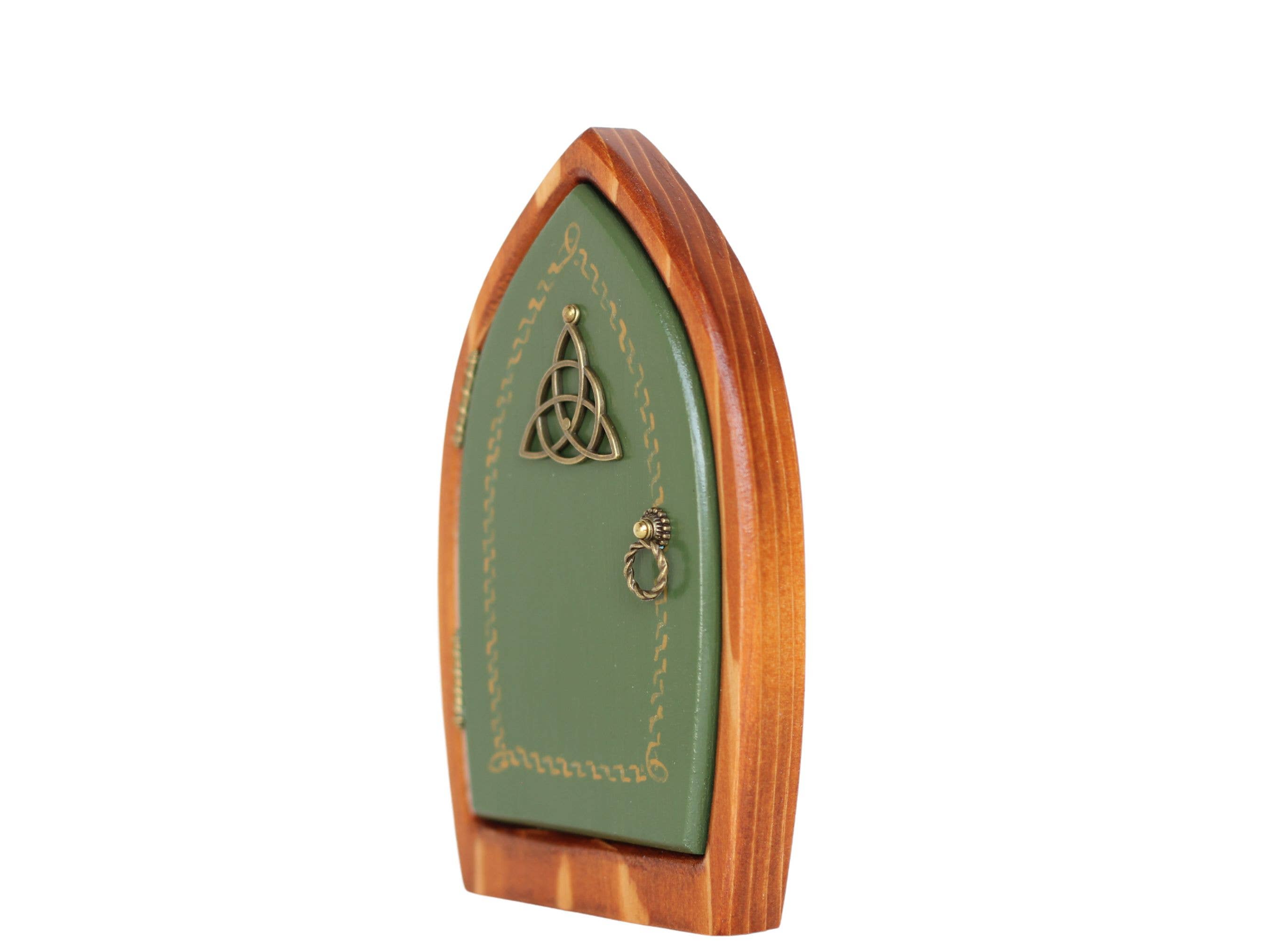 Sugar Bush Fairy Doors - Vendita all'ingrosso Ornamenti/decorazioni per esterni - Porta fatata Celtic Trinity in legno lavorato a mano2