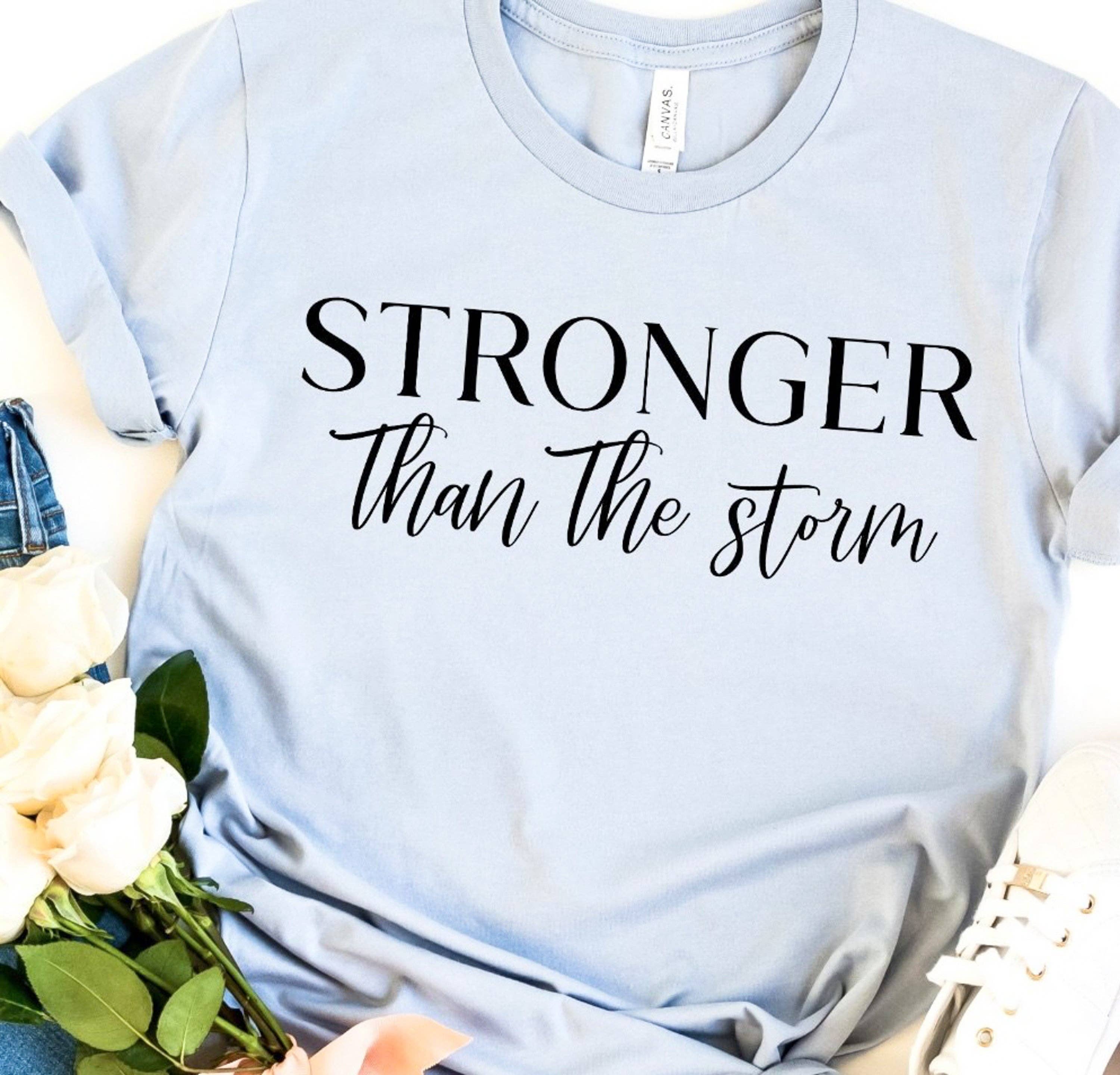 Peach Closet - Wholesale Screen Printed T-Shirt - Women's - Stronger Than The Storm Tee