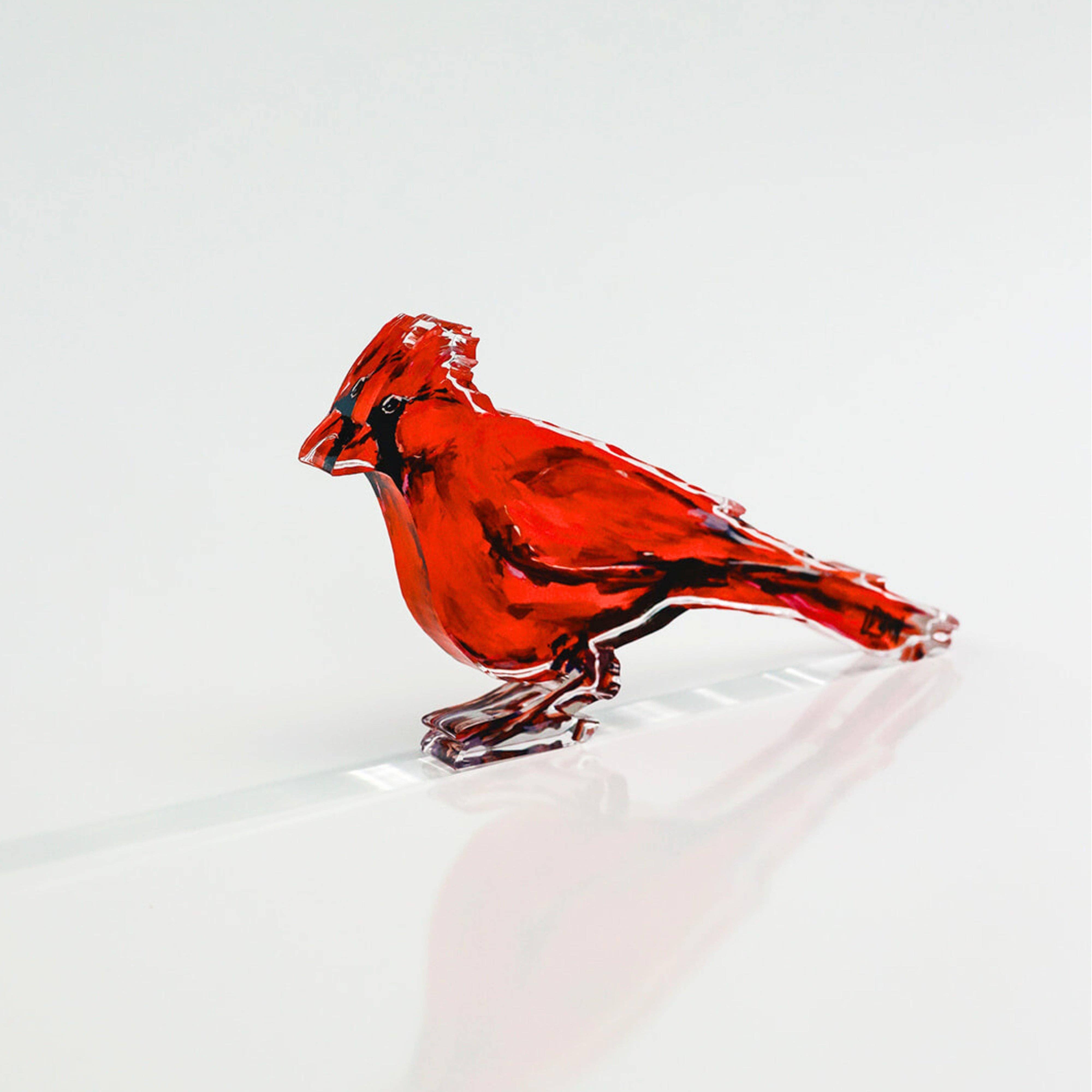 Lauren Dunn - Wholesale Decorative Tabletop Object - Messenger Cardinal Acrylic