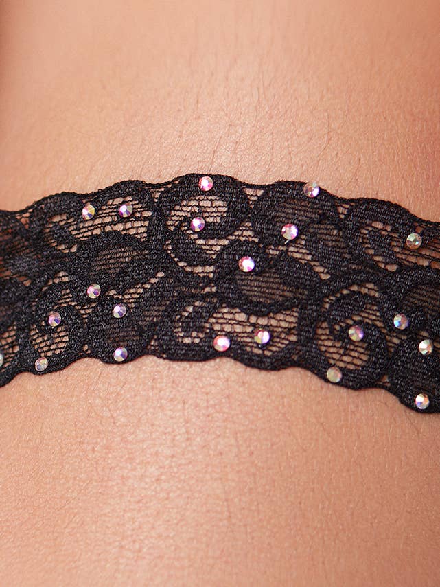 Crystal Lace Leg Garter for wholesale by Candyland