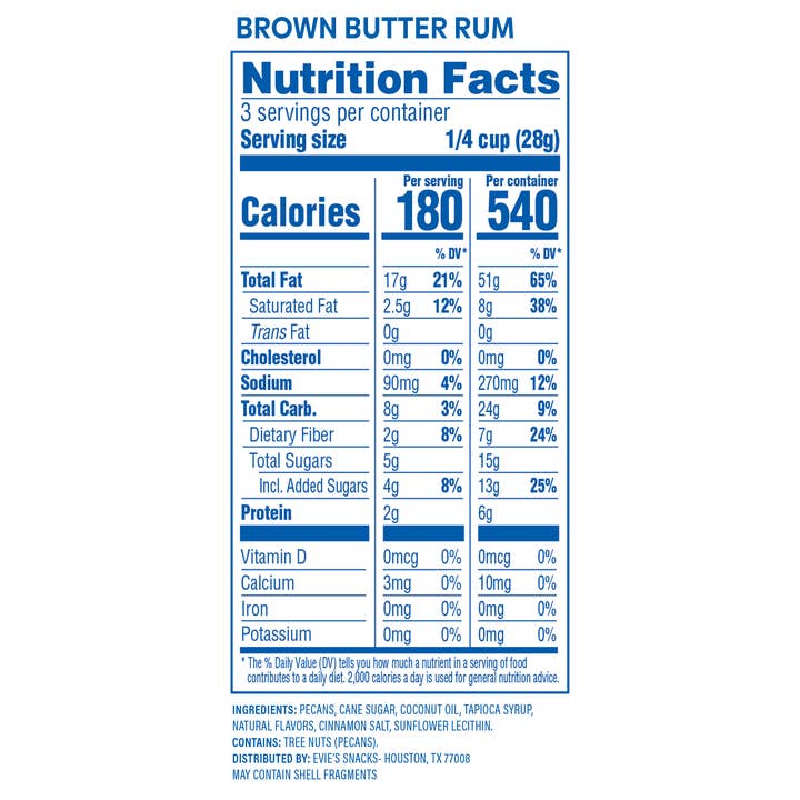 Evie's Snacks - Wholesale Nuts - Brown Butter Rum Candied Pecans - Gourmet Valentine's Snack4