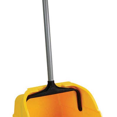 Everyday Supply Co - Wholesale Dusting Brush & Duster - Quickie Pro Yellow Long Handled Stand-Up Dust Pan