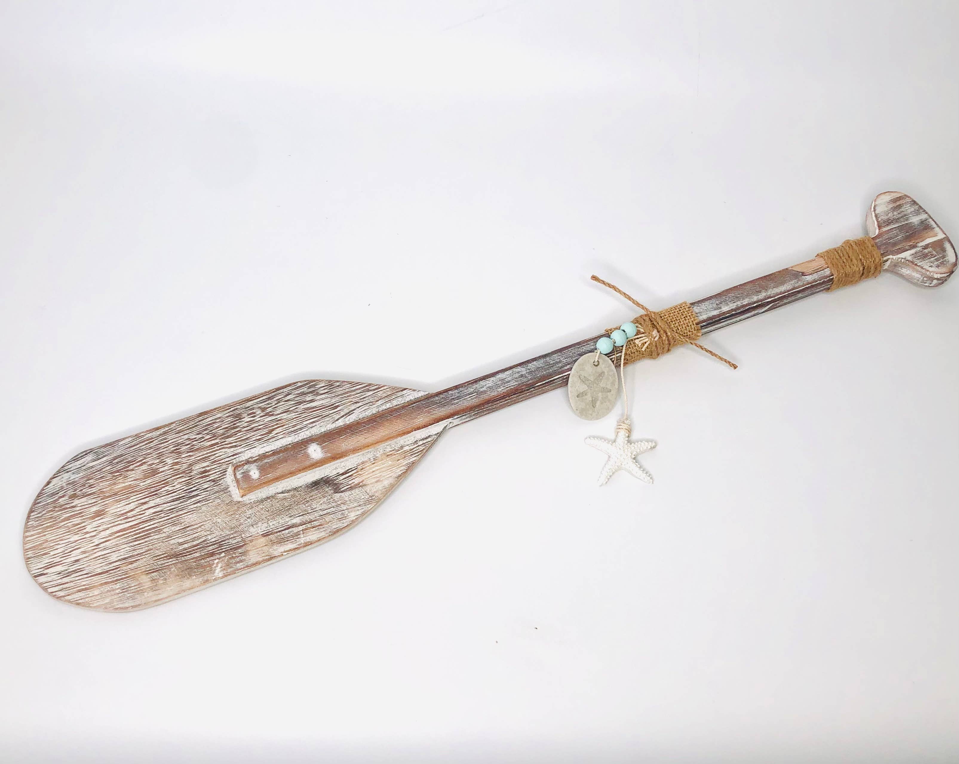 GreenWave - Wholesale Wall Accent - wooden nautical rustic decor paddle oar4