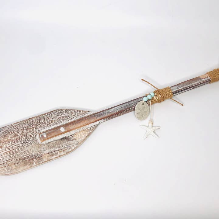 GreenWave - Wholesale Wall Accent - wooden nautical rustic decor paddle oar4