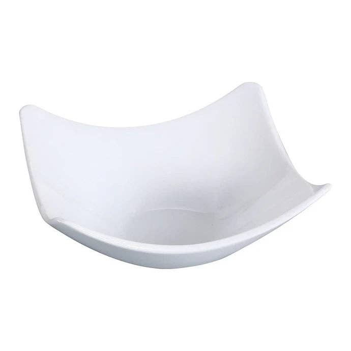 EcoQuality - Wholesale Sauce Server - 3" Square Sauce Dish Porcelain White 3 Oz0