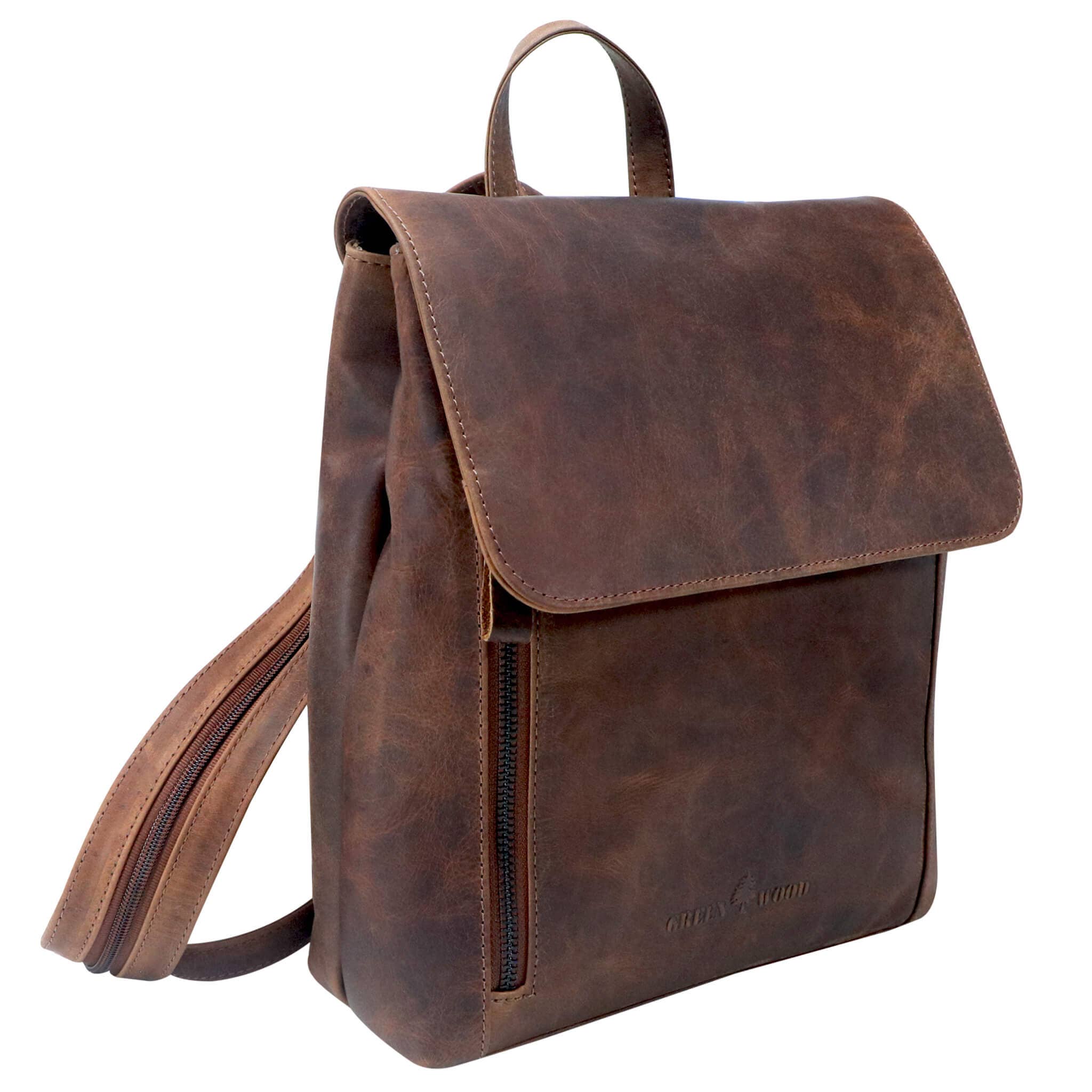 Greenwood – Großhandel Rucksack – Unisex – Kelly City Rucksack Damen Elegant Retro Lederrucksack Herren28