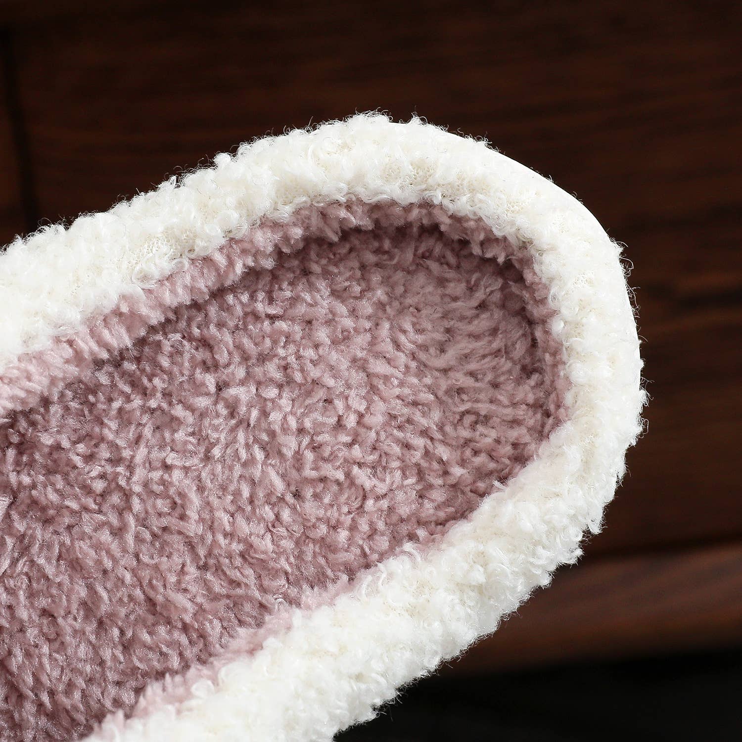 White  Lavender Lilacs Knit Plush Home Slippers  for wholesale on Faire5