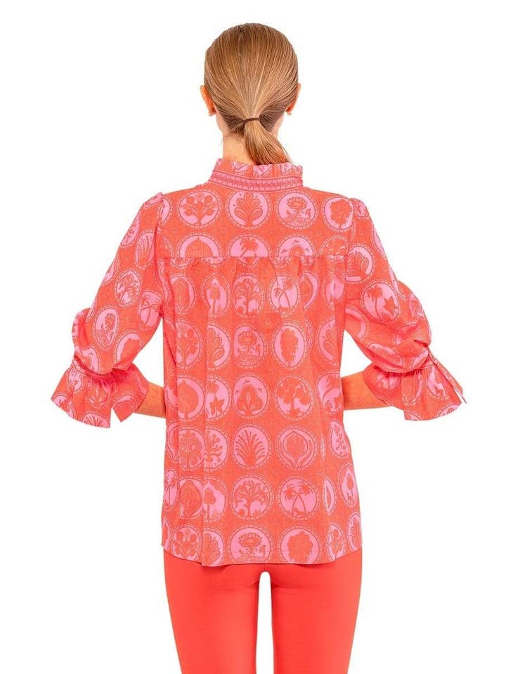 Gretchen Scott LLC – wholesale Tunic – Women’s – Ruffleneck Tunic - Circle of Love7