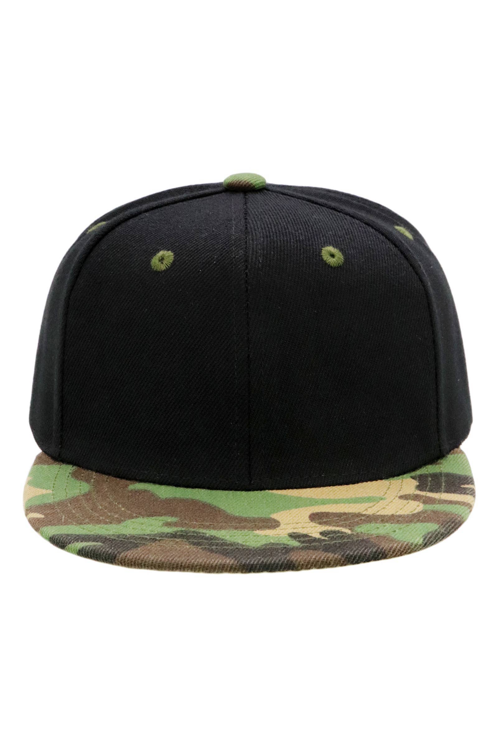 Cap Zone - Wholesale Baseball Cap - Kids - Kids Solid Twill Snap Back Flat Bill Cap8