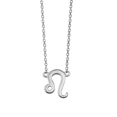 Zodiac Leeuw Ketting Zilver ZN008S voor wholesale door jwls4u