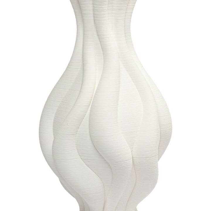 Madame Smart Ltd – Engroshandel Vase – Emilie Hvid Snoet Keramisk Vase